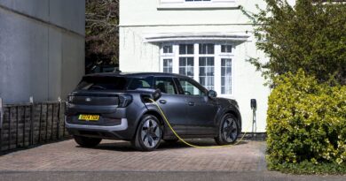 Ford explorer plugged into home charger