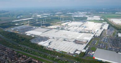Nissan Sunderland car factory aerial view