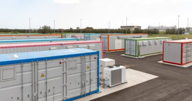 Battery Energy Storage System at Rome Fiumicino Airport including 84 end of life Nissan LEAF batteries.