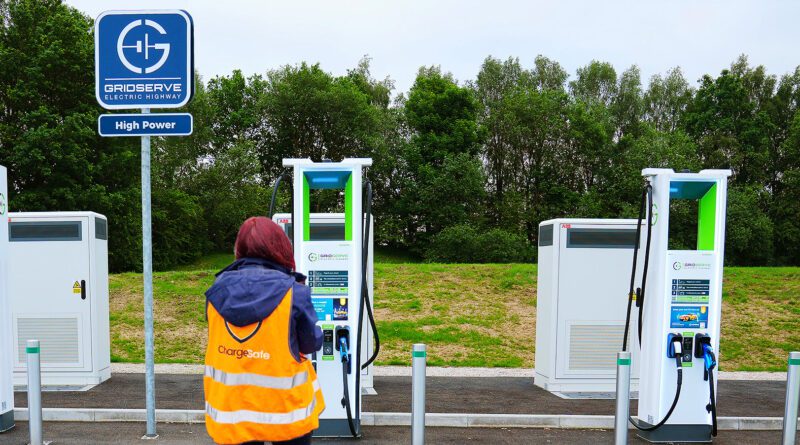 Chargesafe team assessing Gridserve charging location
