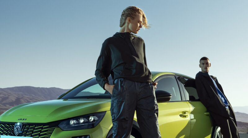 two young men with peugeot e-208 to illustrate driver ignorance of evs