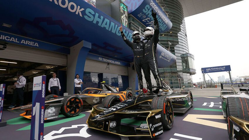 Maximilian Guenther claimed a commanding lights-to-flag victory at the 2025 Shanghai E-Prix Round 10, delivering DS PENSKE’s first one-two finish after teammate Jean-Eric Vergne snatched second with a breathtaking last-lap move.
