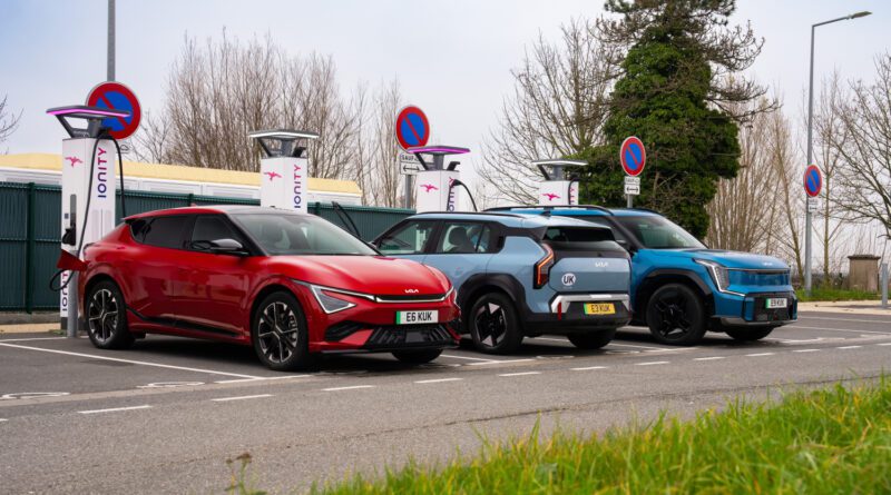 ev charging speeds explained illustrated with kia evs at ultra-rapid charger
