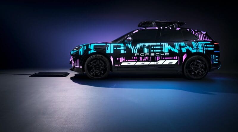 porsche cayenne wireless charging demonstration