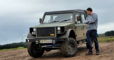 EV powered's Matt Allan with the Munro M-Series