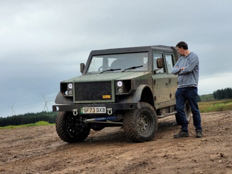 EV powered's Matt Allan with the Munro M-Series