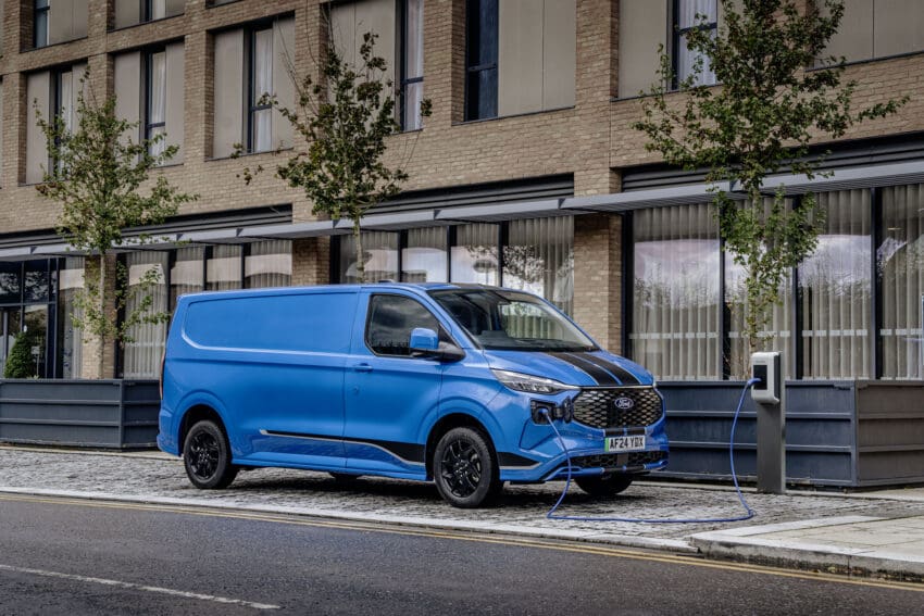 ford e-transit custom to illustrate electric van registration story