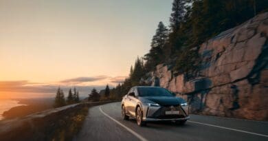 New Lexus RZ driving image
