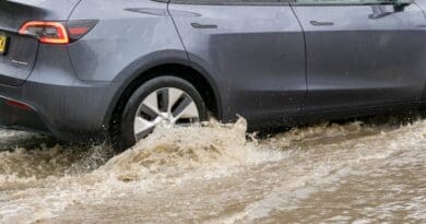 driving a EV in a flood