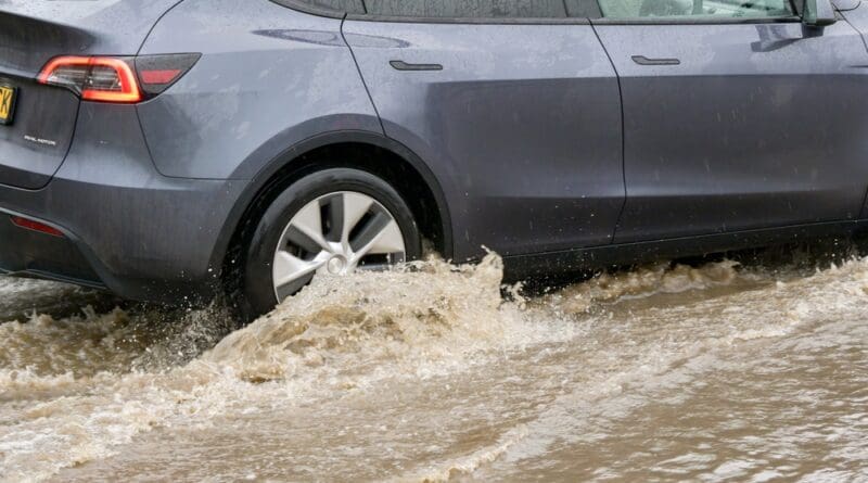 driving a EV in a flood