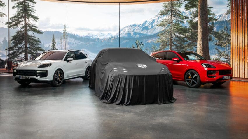 porsche cayenne electric teaser image