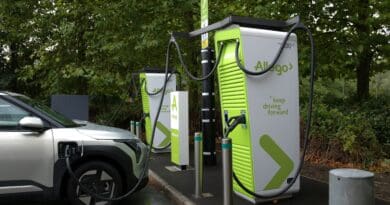 Allego ultra-rapid charging site in Westbury, Wiltshire