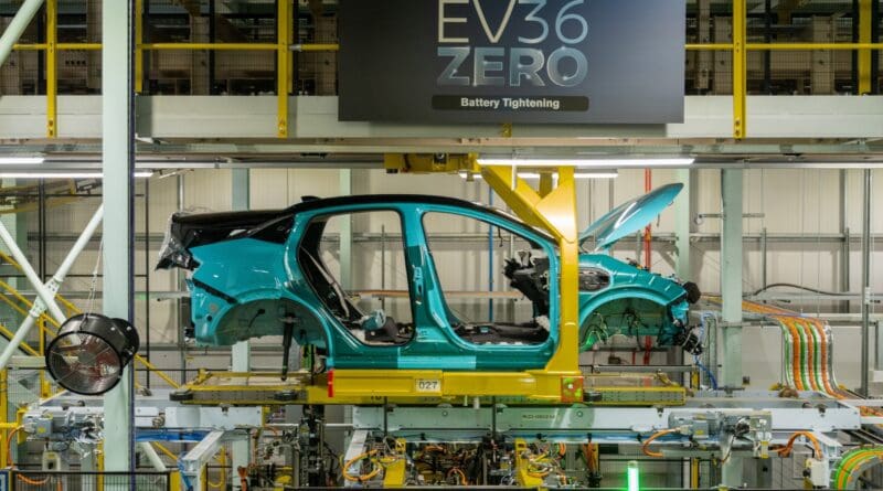 Nissan Leaf production line Sunderland