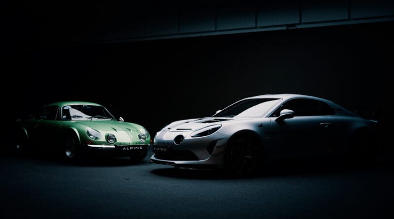 alpine a110 ultime with original a110 coupe