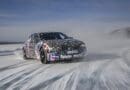 electric BMW m3 testing on ice