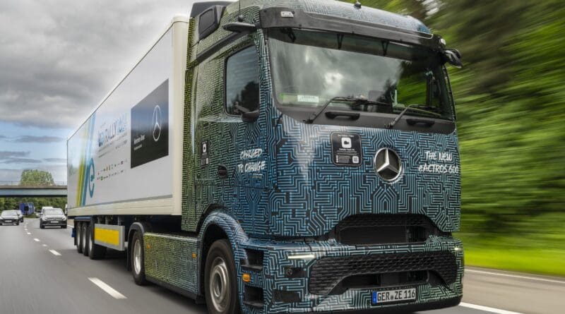 mercedes-benz eactros 600 electric HGV