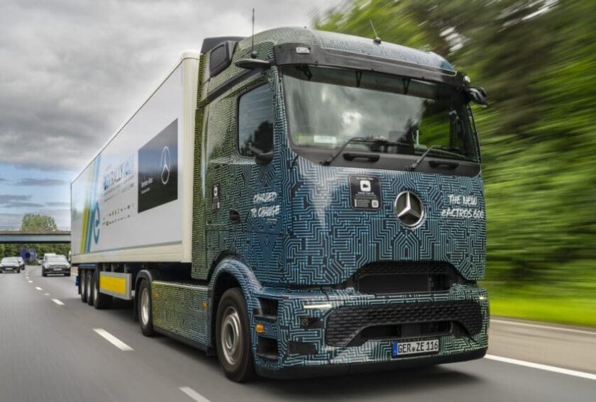mercedes-benz eactros 600 electric HGV